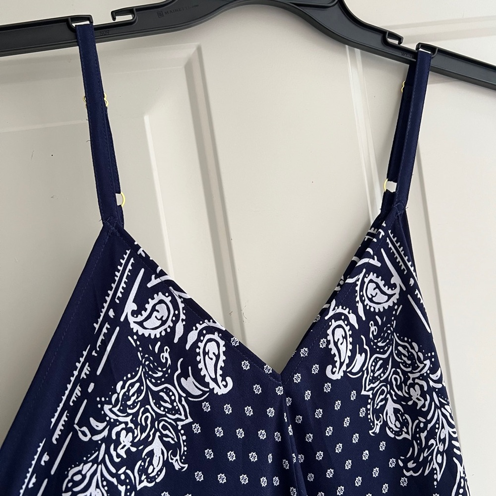 Tommy Bahama Navy and White Paisley Dress - Picture 7 of 13